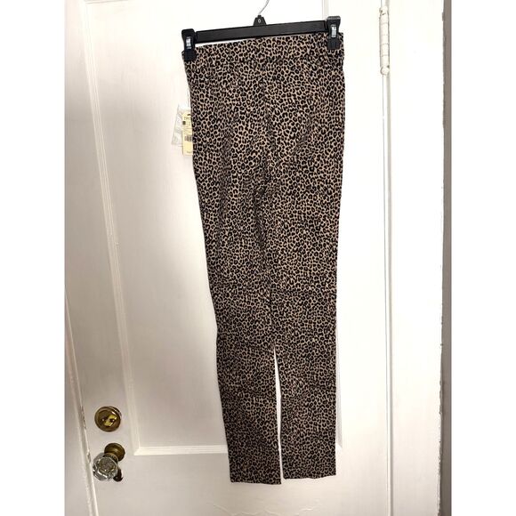 Garage Stretchy Cheetah Print Skinny Pants - Picture 2 of 6
